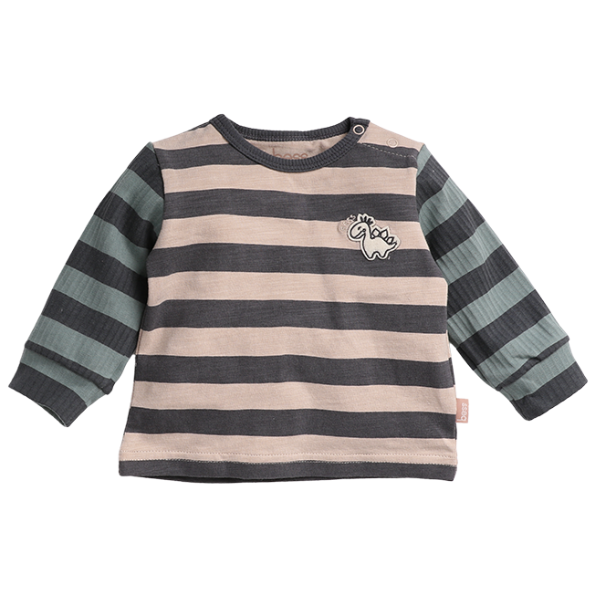 Shirt Striped Dino